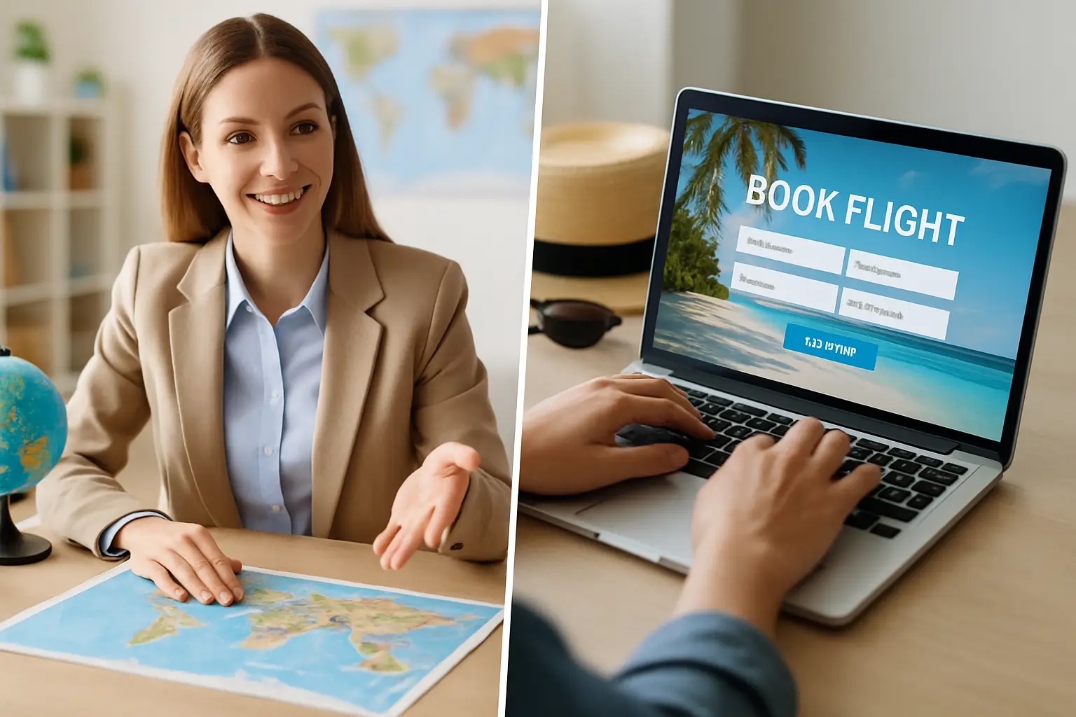Travel Agent vs Online Booking: What Wins?