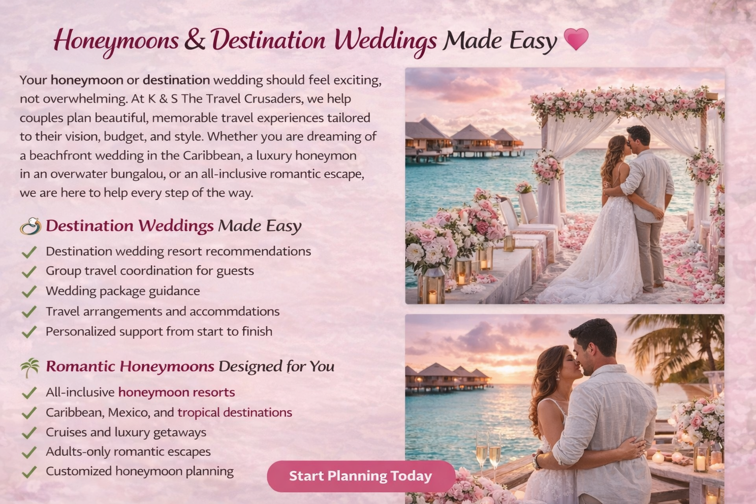 Honeymoons and Destination Weddings