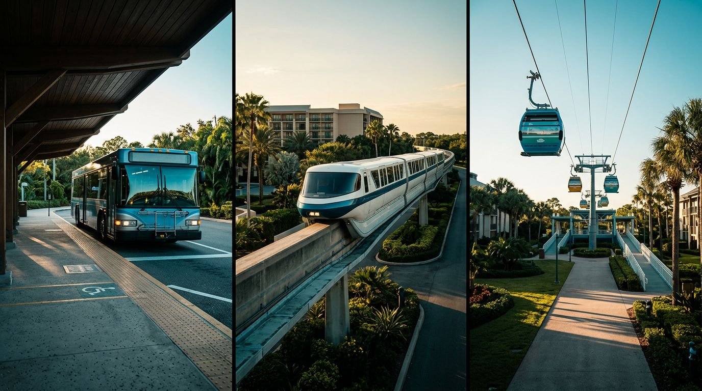 Disney World Autism Transportation: Bus, Monorail, and Skyliner Tips Disney World Autism Transportation Guide - K&S Travel Crusaders