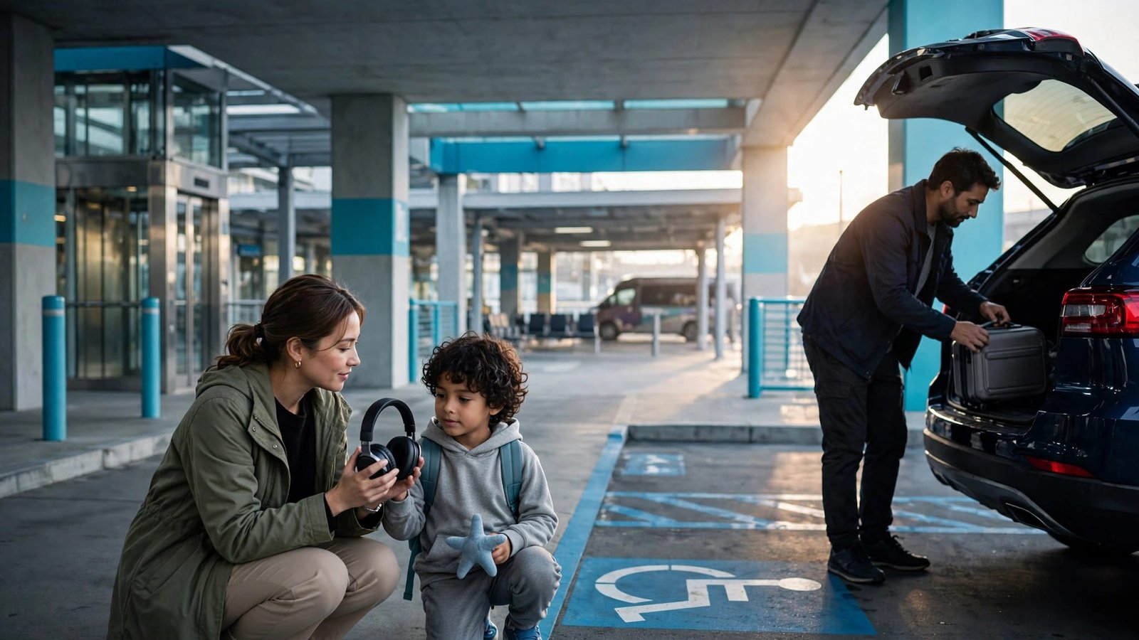 autism-friendly airport parking