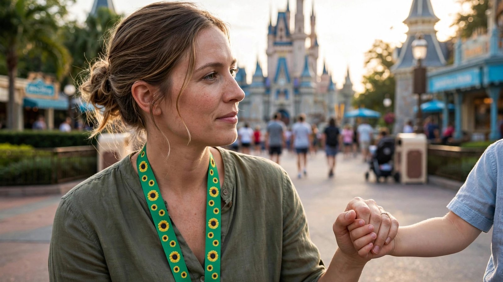 Disney sunflower lanyards