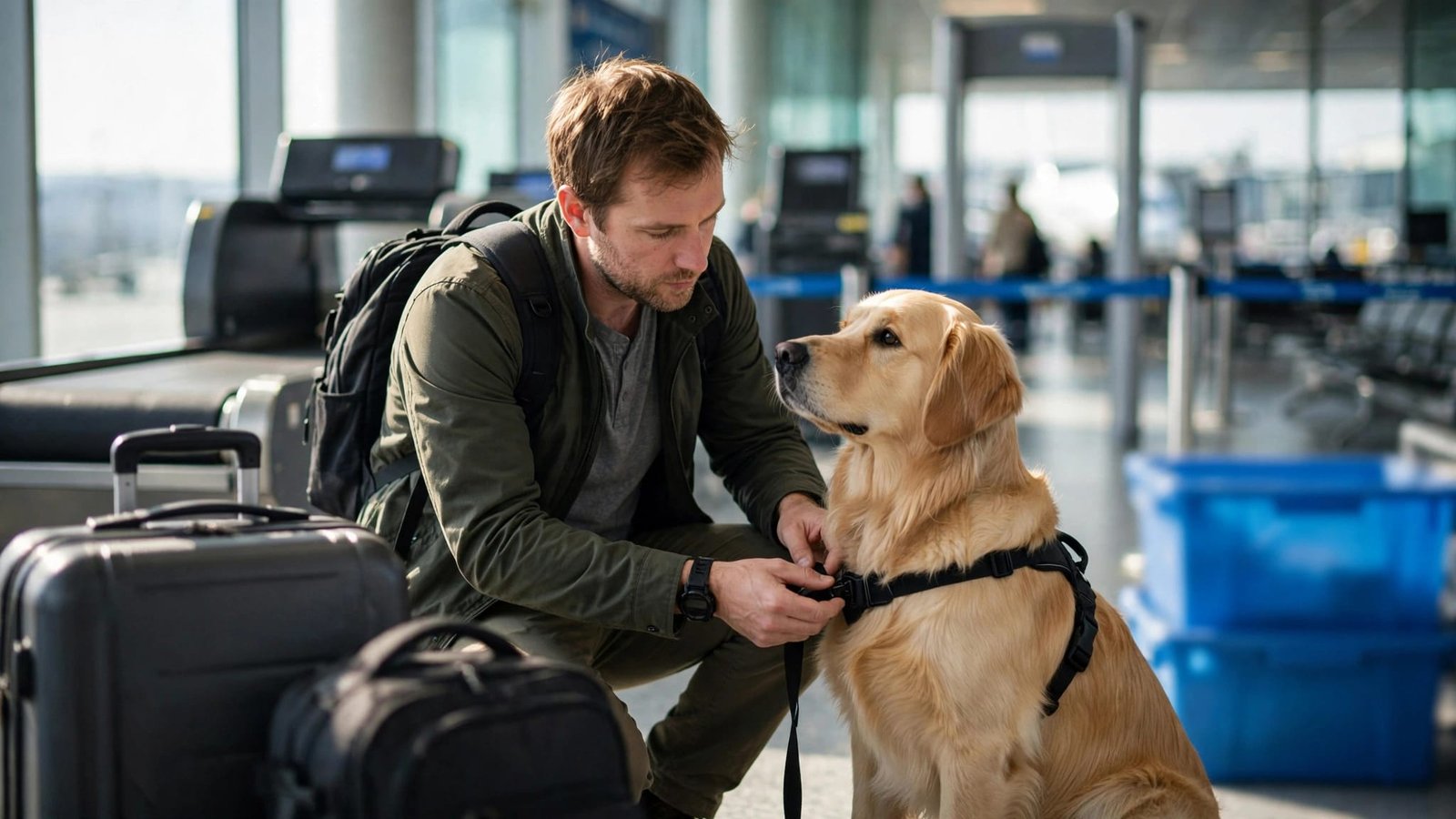 Flying With a Service Dog: Forms and Airport Routines flying with service dog
